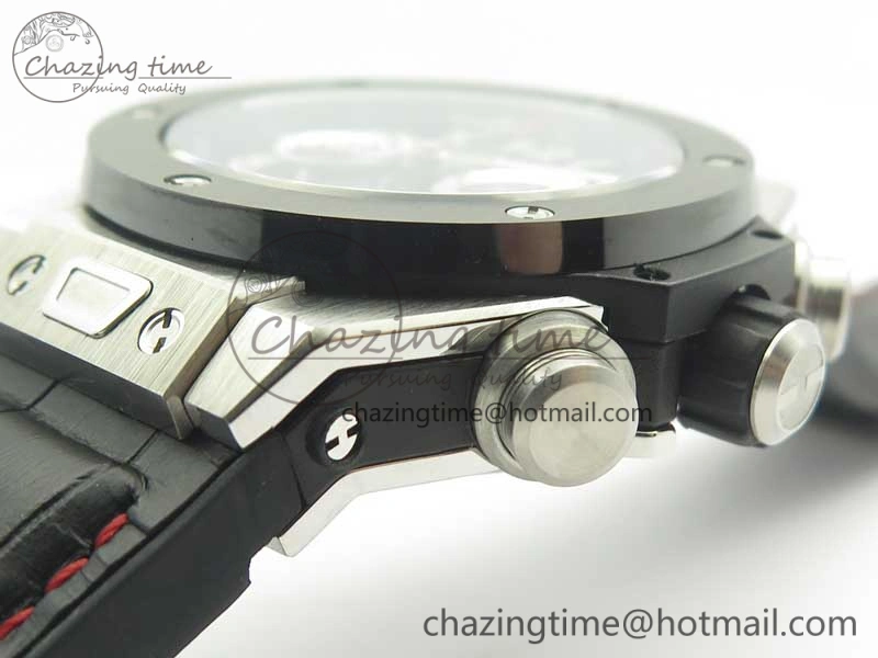 Big Bang Unico 45.5mm SS Ceramic 3AF Best Edition Gray Skeleton Dial On Gummy Strap A7750