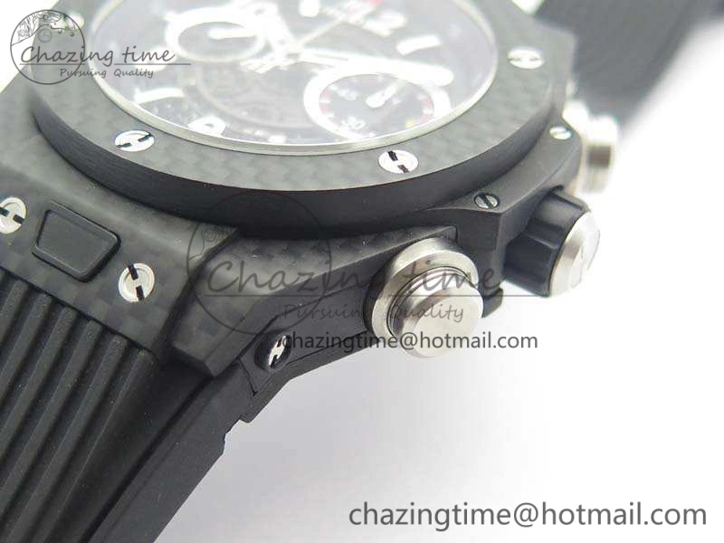 Big Bang Unico 45mm Carbon 3AF Best Edition Black Dial On Rubber Strap A7750