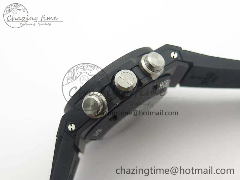 Big Bang Unico 45mm Carbon 3AF Best Edition Gray Dial Diamond Bezel On Rubber Strap A7750