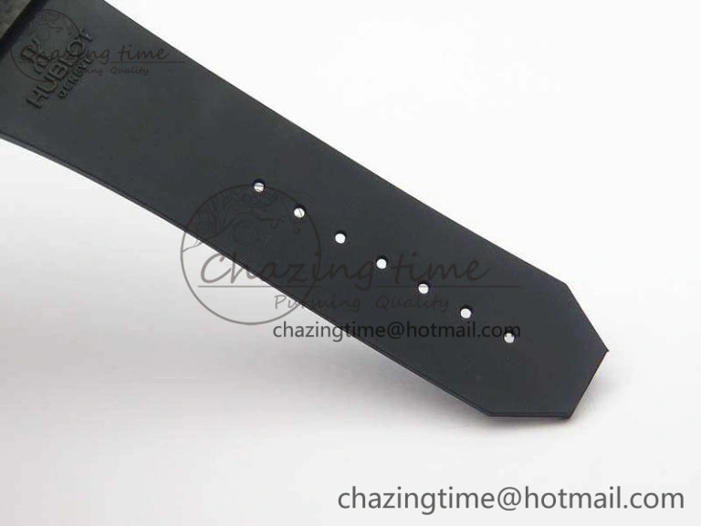 Big Bang Unico 45mm Carbon 3AF Best Edition Gray Dial Diamond Bezel On Rubber Strap A7750
