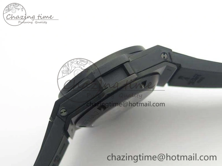 Big Bang Unico 45mm DLC 3AF Best Edition Black Black Dial On Rubber Strap A7750