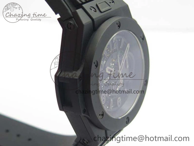 Big Bang Unico 45mm DLC 3AF Best Edition Black Black Dial On Rubber Strap A7750