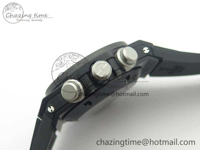 Big Bang Unico 45mm DLC 3AF Best Edition Gray Dial Ceramic Bezel On Rubber Strap