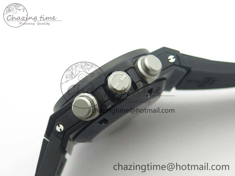 Big Bang Unico 45mm DLC 3AF Best Edition Gray Dial Ceramic Bezel On Rubber Strap