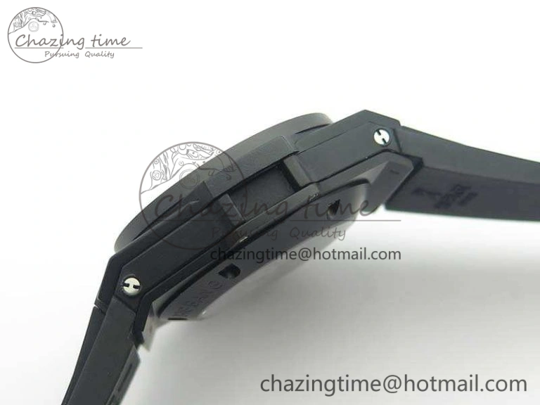 Big Bang Unico 45mm DLC 3AF Best Edition Gray Dial Ceramic Bezel On Rubber Strap