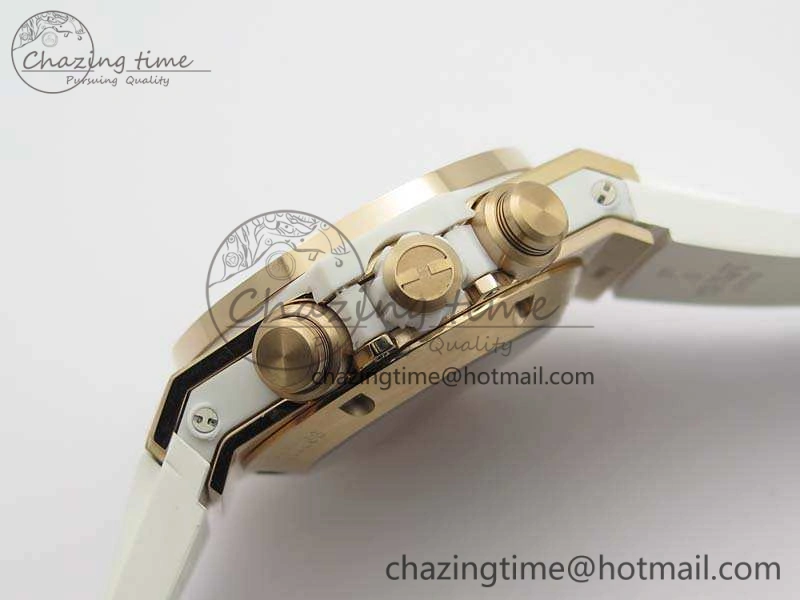 Big Bang Unico 45mm Diamond RG 3AF Best Edition White Dial On Rubber Strap A7750