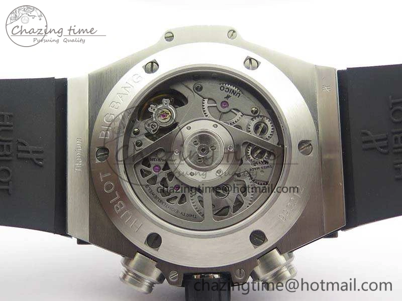 Big Bang Unico 45mm Diamond SS 3AF Best Edition Gray Dial On Rubber Strap A7750