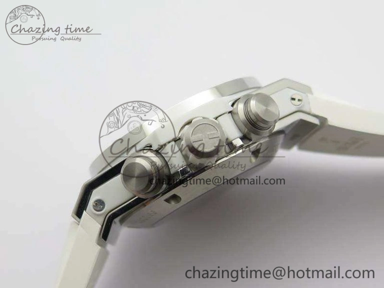 Big Bang Unico 45mm Diamond SS 3AF Best Edition White Dial On Rubber Strap A7750