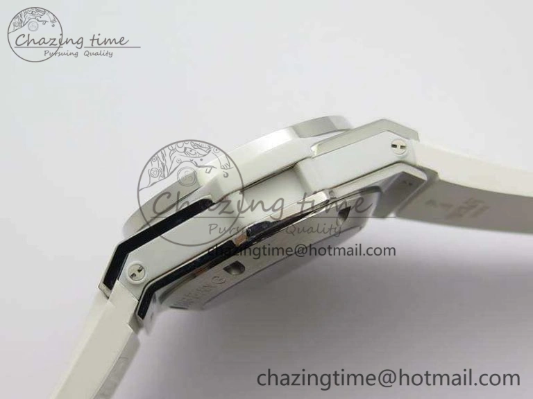 Big Bang Unico 45mm Diamond SS 3AF Best Edition White Dial On Rubber Strap A7750