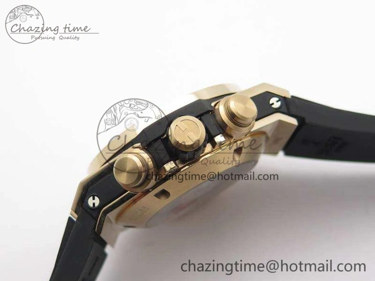 Big Bang Unico 45mm RG 3AF Best Edition Black Dial On Rubber Strap A7750