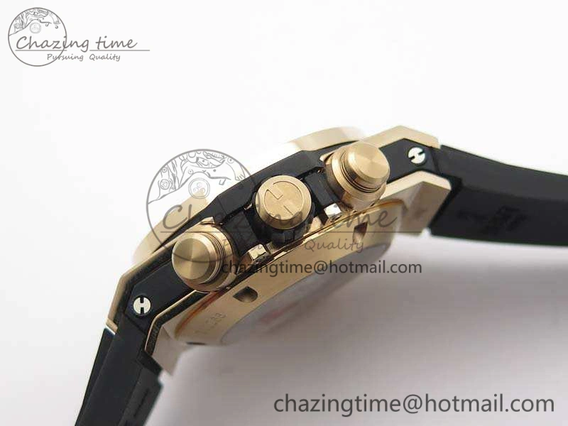 Big Bang Unico 45mm RG 3AF Best Edition Black Dial On Rubber Strap A7750