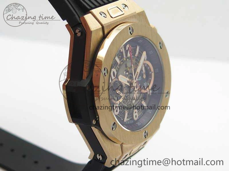 Big Bang Unico 45mm RG 3AF Best Edition Gray Dial On Rubber Strap A7750