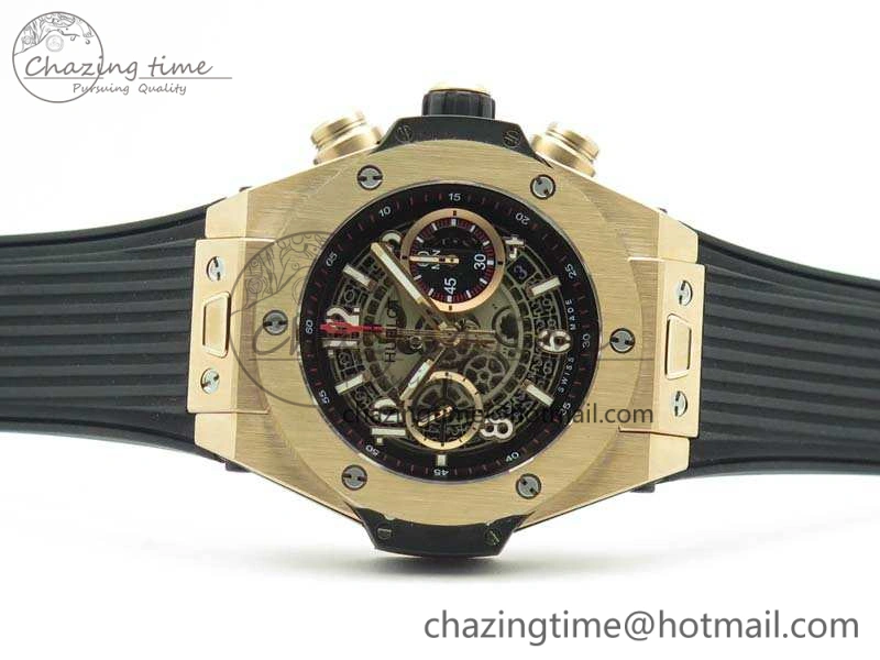Big Bang Unico 45mm RG 3AF Best Edition Gray Dial On Rubber Strap A7750