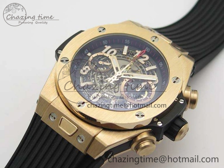 Big Bang Unico 45mm RG 3AF Best Edition Gray Dial On Rubber Strap A7750