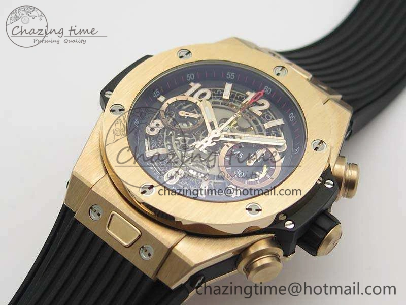 Big Bang Unico 45mm RG 3AF Best Edition Gray Dial On Rubber Strap A7750