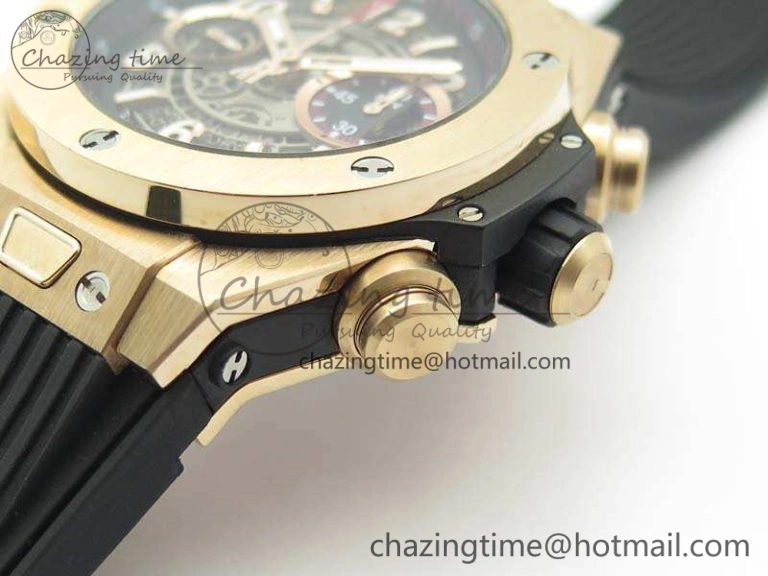 Big Bang Unico 45mm RG 3AF Best Edition Gray Dial On Rubber Strap A7750