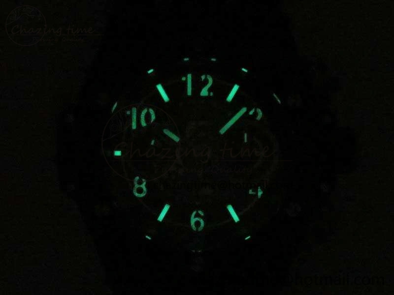 Big Bang Unico 45mm RG Diamond 3AF Best Edition Gray Dial On Rubber Strap A7750