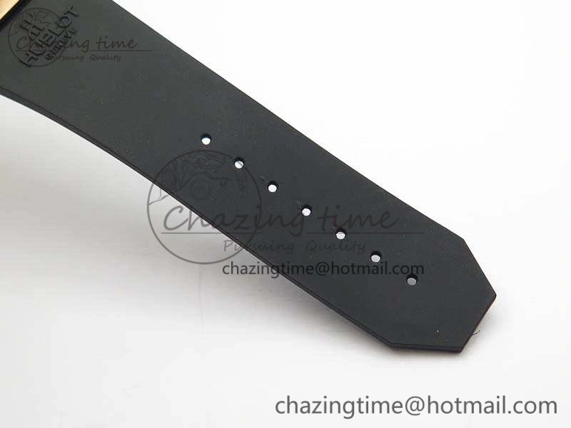 Big Bang Unico 45mm RG Diamond 3AF Best Edition Gray Dial On Rubber Strap A7750