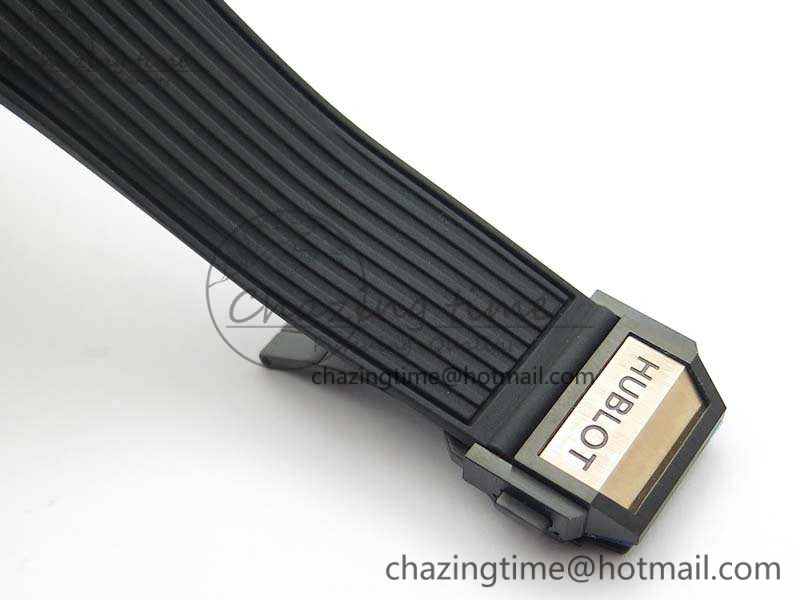 Big Bang Unico 45mm RG Diamond 3AF Best Edition Gray Dial On Rubber Strap A7750