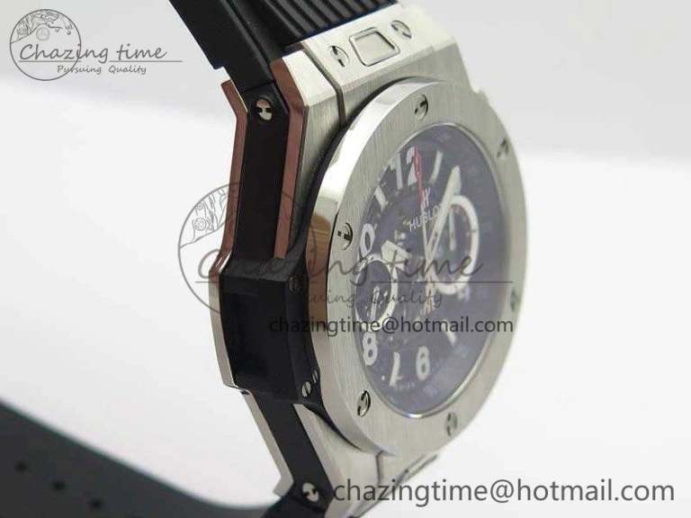 Big Bang Unico 45mm SS 3AF Best Edition Black Dial On Rubber Strap A7750