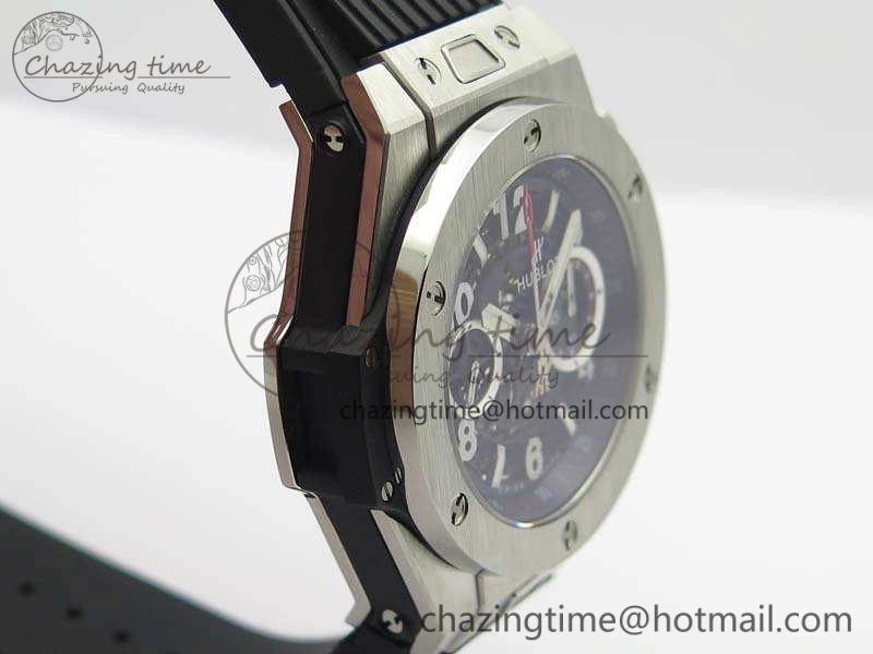 Big Bang Unico 45mm SS 3AF Best Edition Black Dial On Rubber Strap A7750