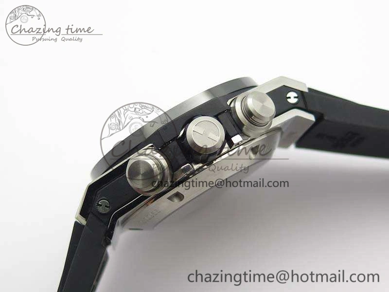 Big Bang Unico 45mm SS 3AF Best Edition Gray Dial Ceramic Bezel On Rubber Strap A7750