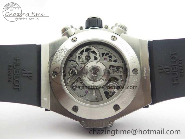 Big Bang Unico 45mm SS 3AF Best Edition Gray Dial On Rubber Strap A7750