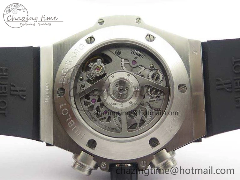 Big Bang Unico 45mm SS 3AF Best Edition Gray Dial On Rubber Strap A7750