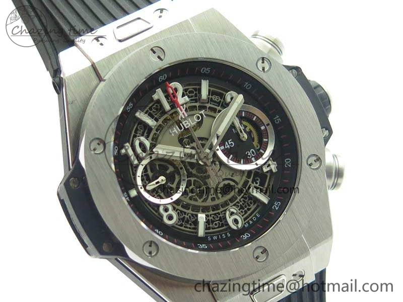 Big Bang Unico 45mm SS 3AF Best Edition Gray Dial On Rubber Strap A7750