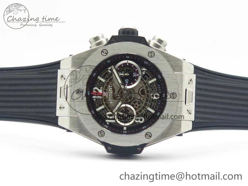 Big Bang Unico 45mm SS 3AF Best Edition Gray Dial On Rubber Strap A7750