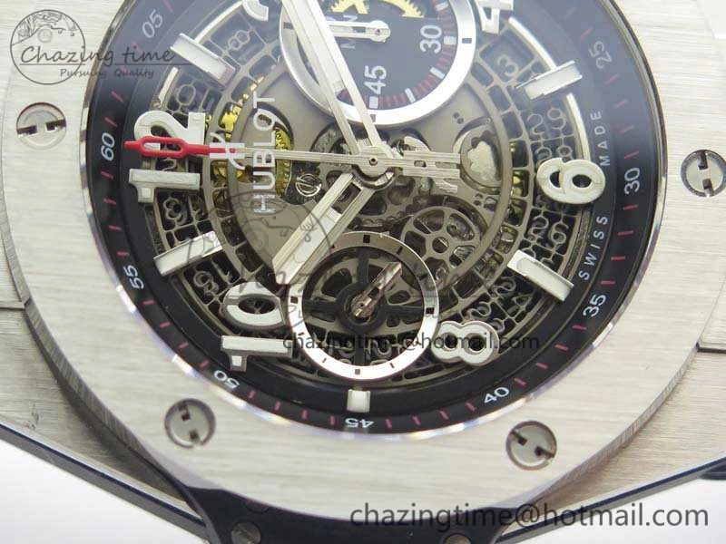 Big Bang Unico 45mm SS 3AF Best Edition Gray Dial On Rubber Strap A7750