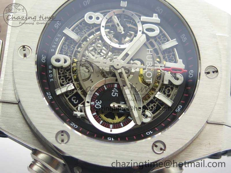Big Bang Unico 45mm SS 3AF Best Edition Gray Dial On Rubber Strap A7750