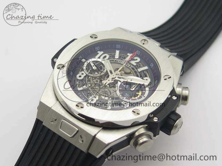 Big Bang Unico 45mm SS 3AF Best Edition Gray Dial On Rubber Strap A7750