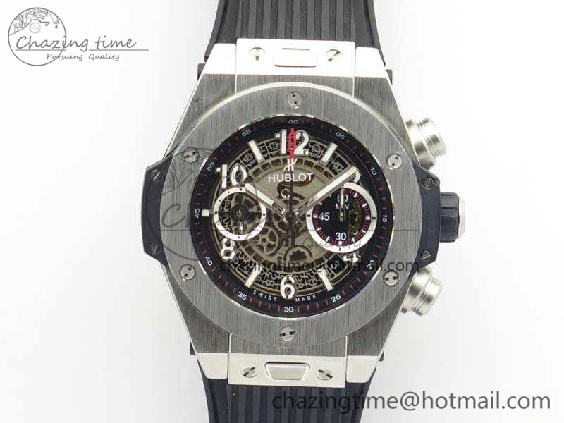 Big Bang Unico 45mm SS 3AF Best Edition Gray Dial On Rubber Strap A7750