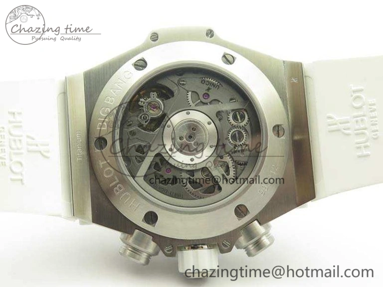 Big Bang Unico 45mm SS 3AF Best Edition White Dial On Rubber Strap A7750