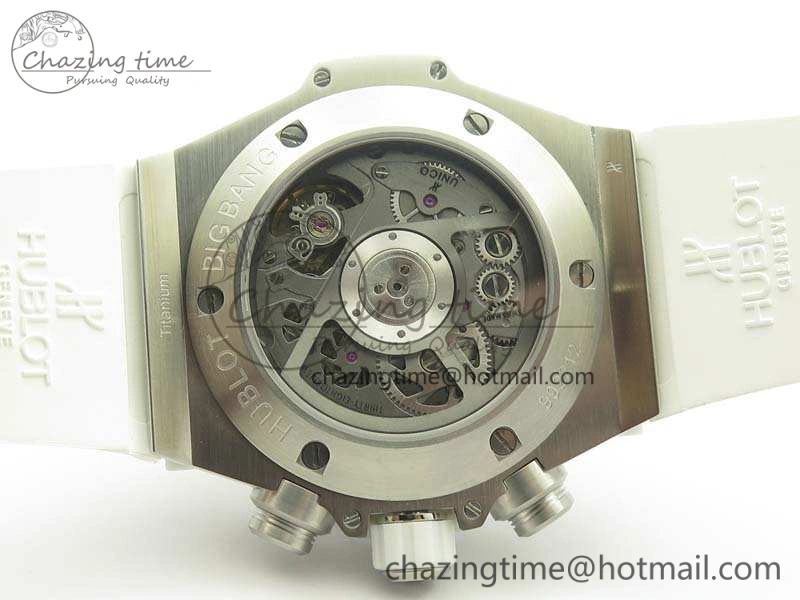 Big Bang Unico 45mm SS 3AF Best Edition White Dial On Rubber Strap A7750