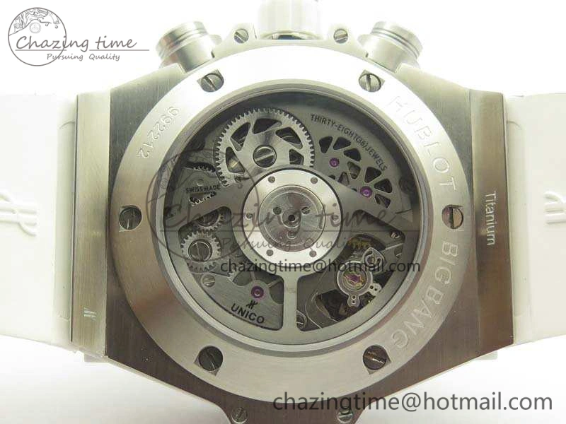 Big Bang Unico 45mm SS 3AF Best Edition White Dial On Rubber Strap A7750