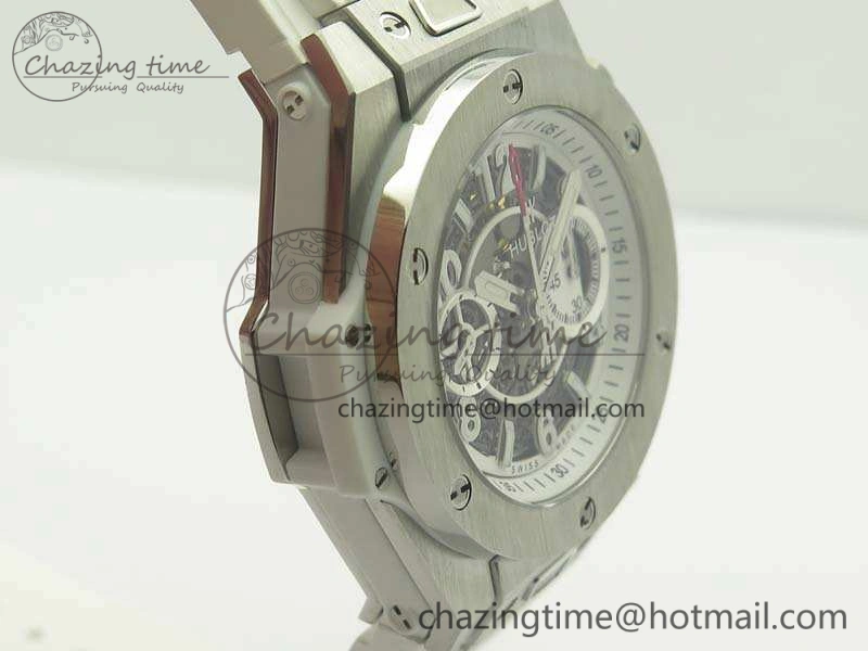 Big Bang Unico 45mm SS 3AF Best Edition White Dial On Rubber Strap A7750