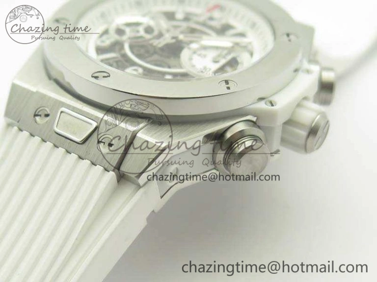 Big Bang Unico 45mm SS 3AF Best Edition White Dial On Rubber Strap A7750