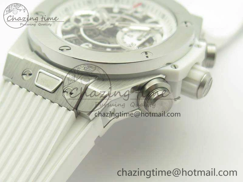 Big Bang Unico 45mm SS 3AF Best Edition White Dial On Rubber Strap A7750