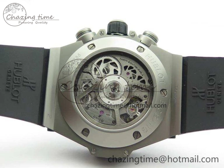 Big Bang Unico 45mm Satin-Polished Steel 3AF Best Edition Gray Dial On Rubber Strap A7750