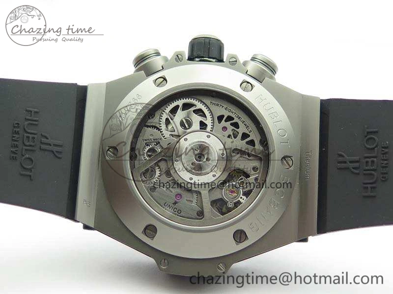 Big Bang Unico 45mm Satin-Polished Steel 3AF Best Edition Gray Dial On Rubber Strap A7750