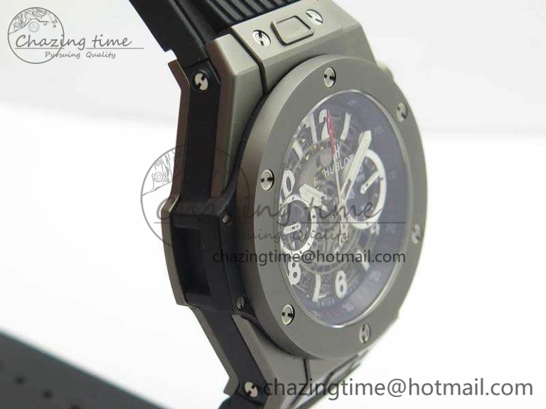 Big Bang Unico 45mm Satin-Polished Steel 3AF Best Edition Gray Dial On Rubber Strap A7750