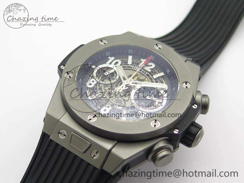 Big Bang Unico 45mm Satin-Polished Steel 3AF Best Edition Gray Dial On Rubber Strap A7750