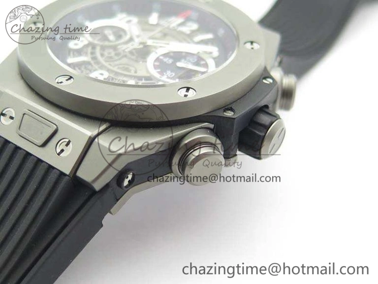 Big Bang Unico 45mm Satin-Polished Steel 3AF Best Edition Gray Dial On Rubber Strap A7750