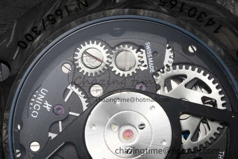 Big Bang Unico Black Carbon TWF Best Edition Skeleton Dial on Black Rubber Strap A1220