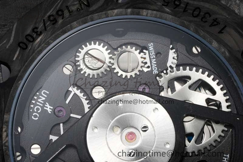Big Bang Unico Black Carbon TWF Best Edition Skeleton Dial on Black Rubber Strap A1220