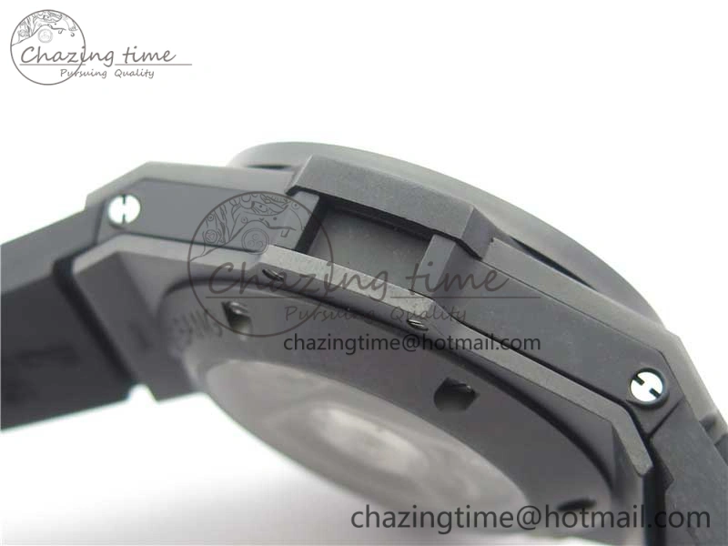 Big Bang Unico Black Ceramic HBF 1:1 Best Edition Black Skeleton Dial on Black Rubber Strap A1242