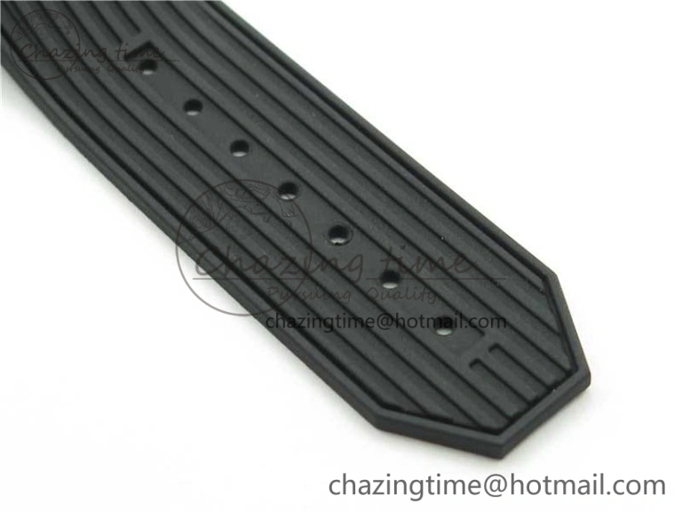 Big Bang Unico Black Ceramic HBF 1:1 Best Edition Black Skeleton Dial on Black Rubber Strap A1242