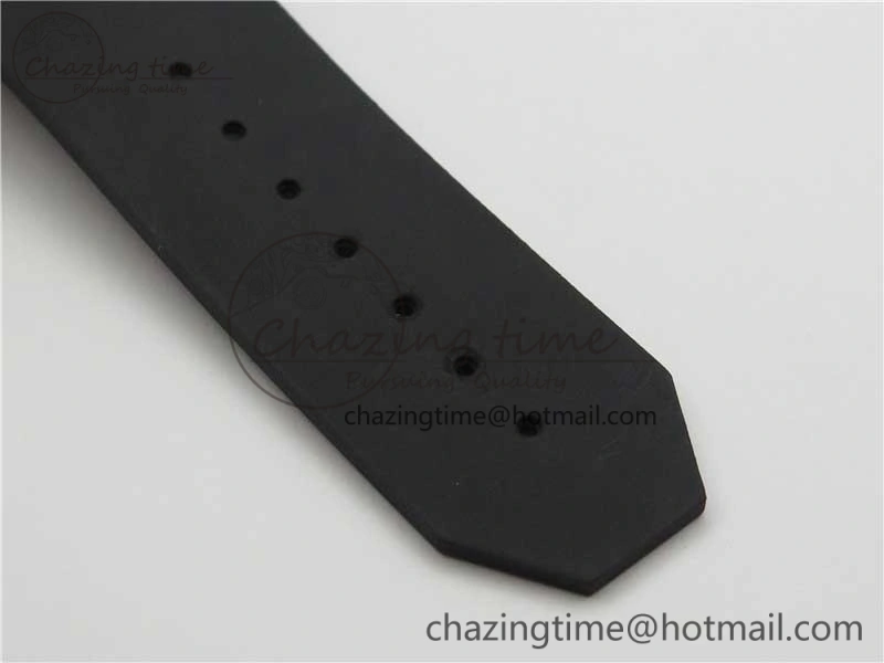 Big Bang Unico Black Ceramic HBF 1:1 Best Edition Black Skeleton Dial on Black Rubber Strap A1242